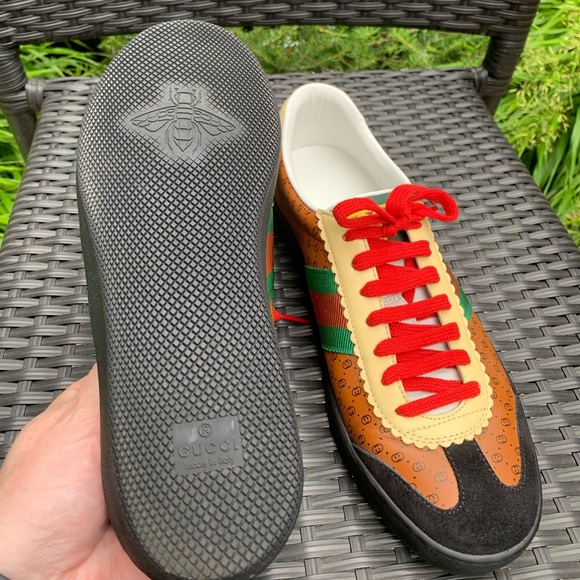 Authentic Gucci X Dapper Dan Leather Sneaker - Picture 5 of 14